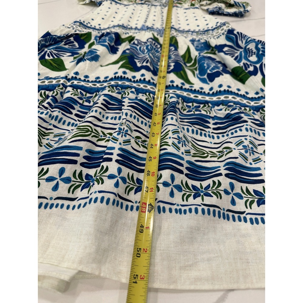 NWT Farm Rio Macaw Flight Maxi Dress Small Tropical Bird Linen $280 Sold Out - Picture 14 of 16